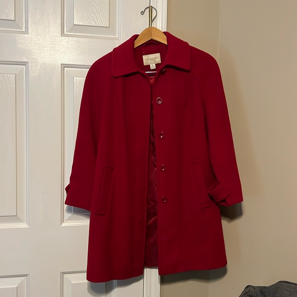 Appleseed’s Petite Wool Red Coat